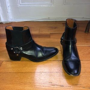 Frye Dara Harness Chelsea boot, black, 8.5